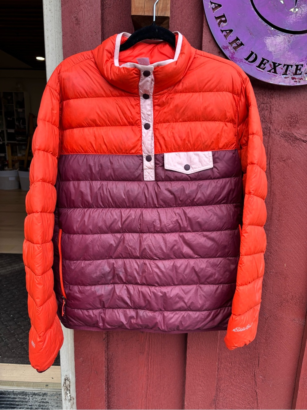 Eddie Bauer Cirruslite 650 Down Snapb Pullover